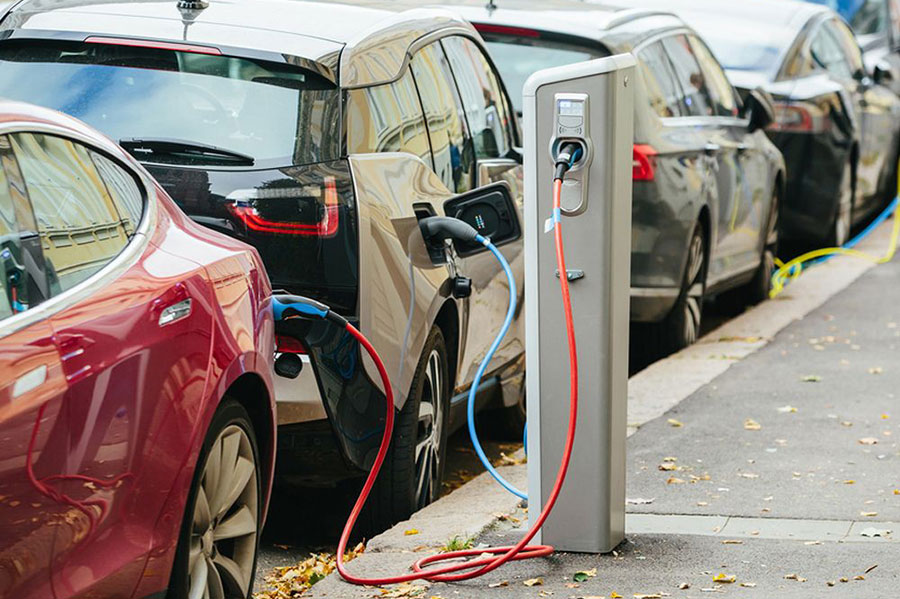 Punto de recarga de coches eléctricos